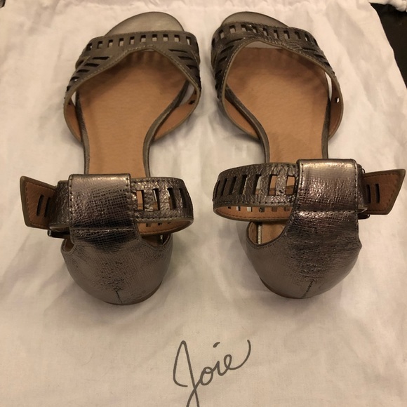 JOIE | Gunmetal Metallic Sandals - Picture 4 of 7